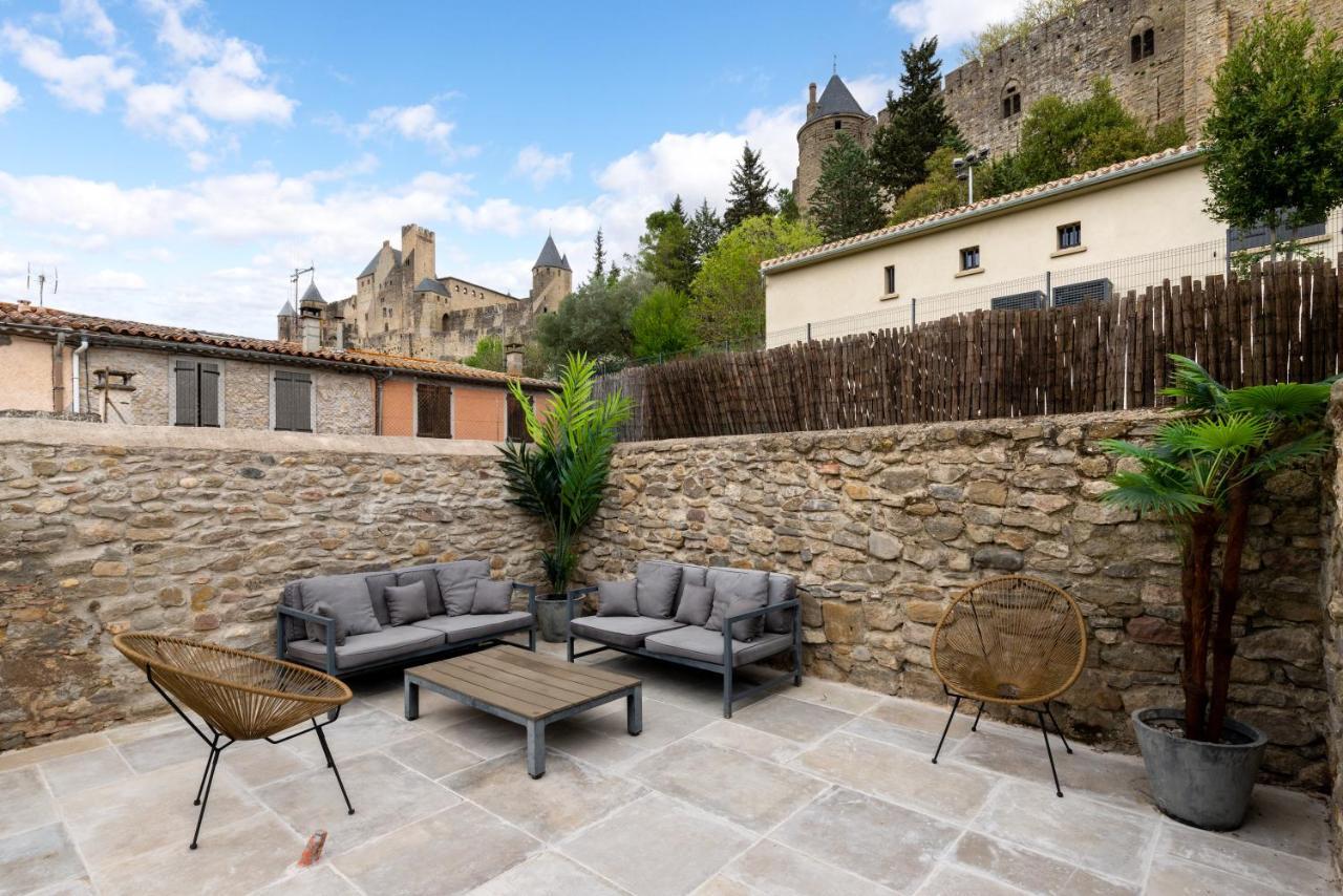 Au Puits De La Cite - Terrasse Vue Cite - Wifi Villa Carcassonne Exteriör bild