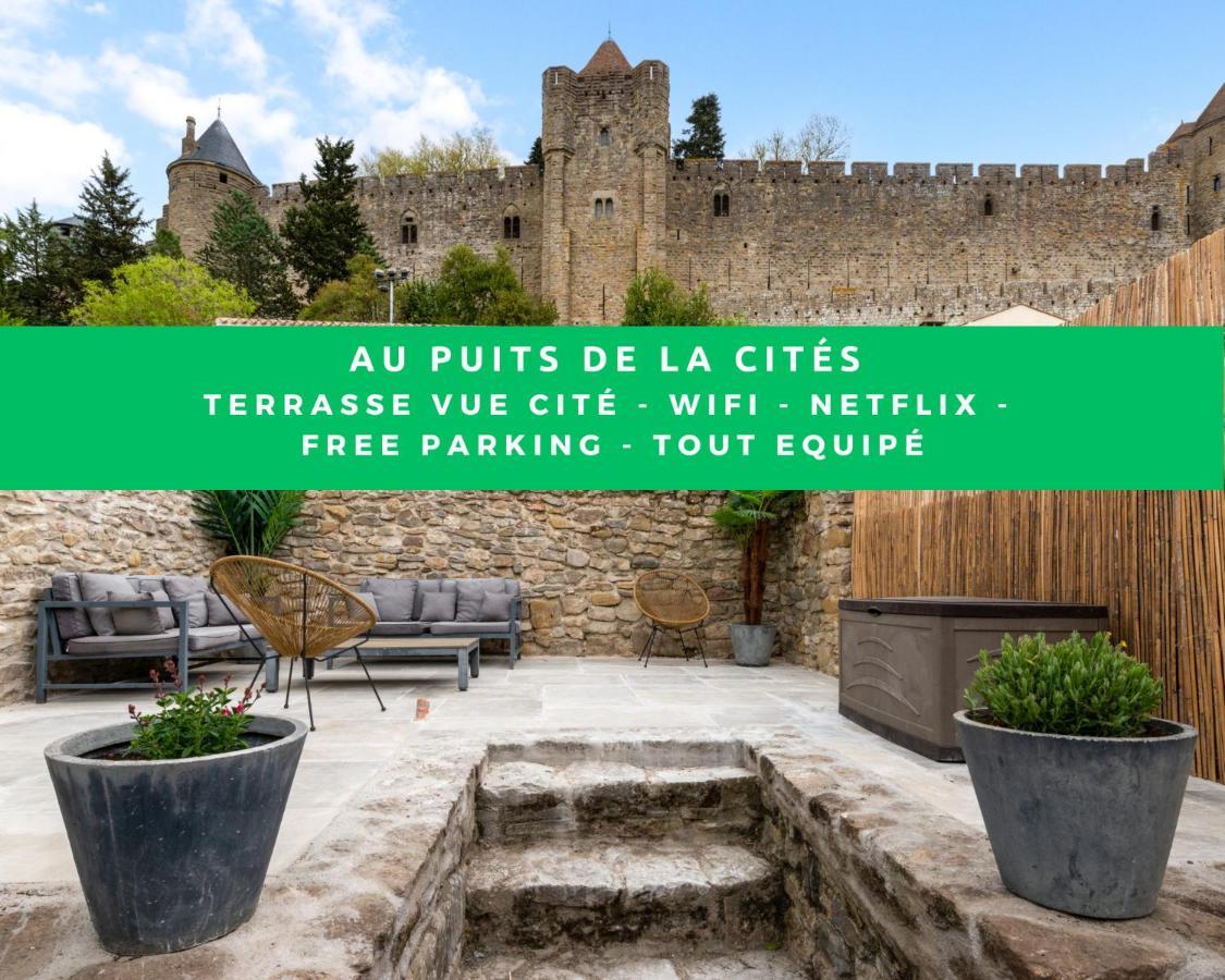 Au Puits De La Cite - Terrasse Vue Cite - Wifi Villa Carcassonne Exteriör bild